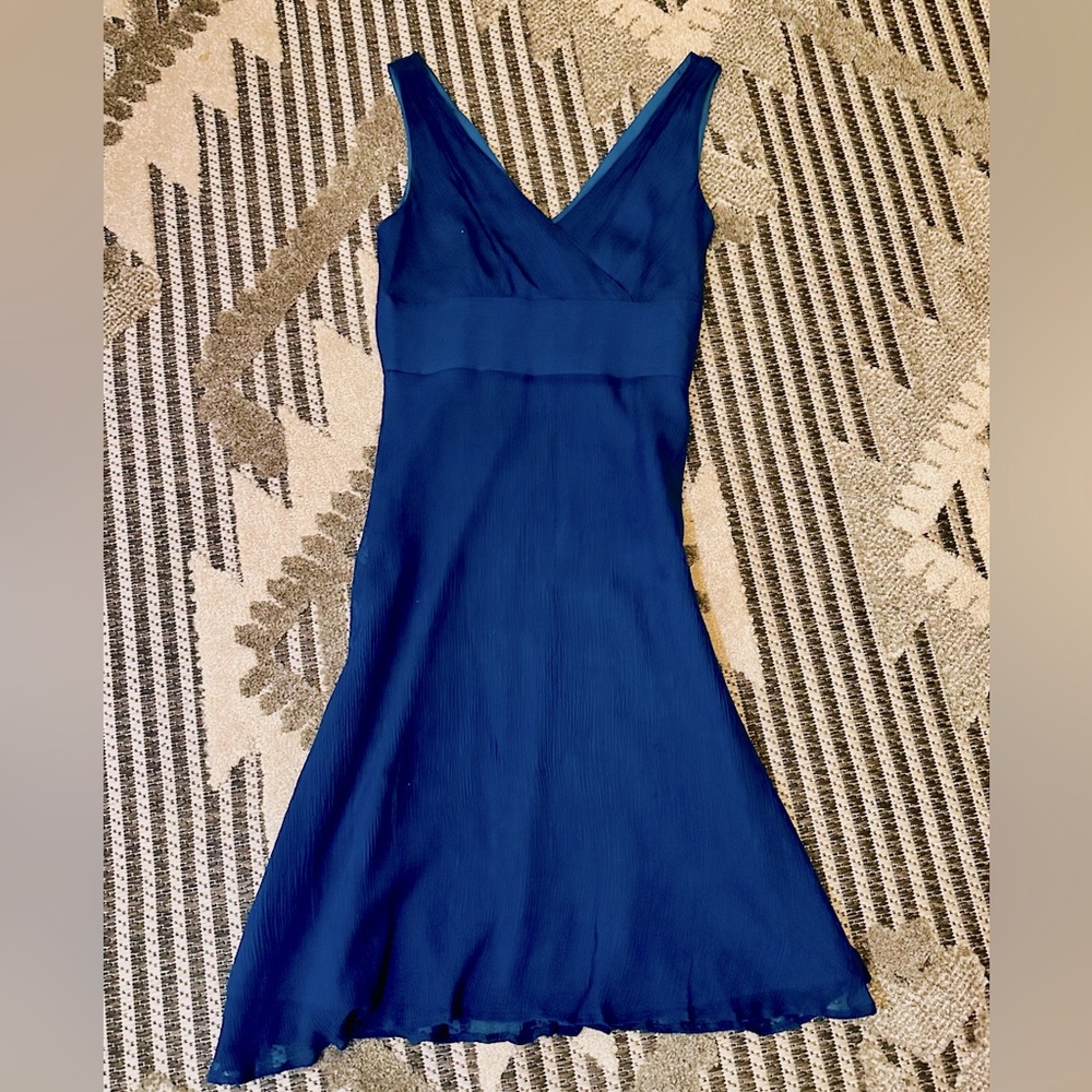 J Crew silk mini dress midnight blue sleeveless dress 💙 - Picture 1 of 6